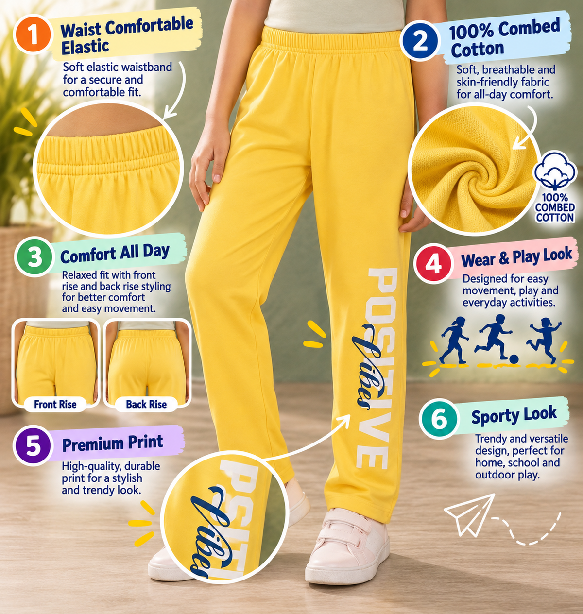 PACK OF 3 GIRLS TRACKPANT 8-14 YRS