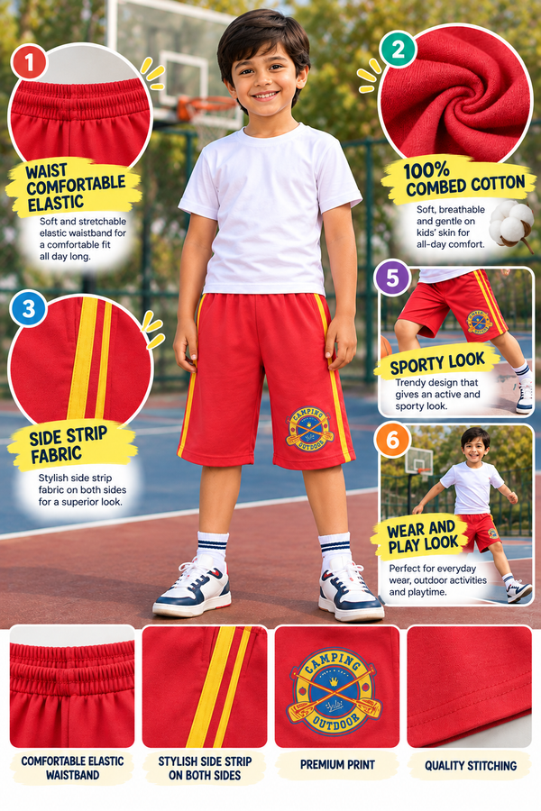 COMBO PACK OF 3 BOYS 3/4TH JAMAICAN PANT